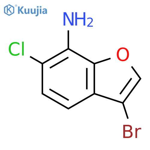 7-Benzofuranamine, 3-bromo-6-chloro- structure