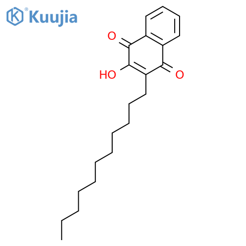 2-hydroxy-3-undecyl-1,4-naphthoquinone structure
