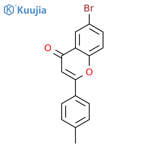 6-bromo-2-(4-methylphenyl)-4H-chromen-4-one structure