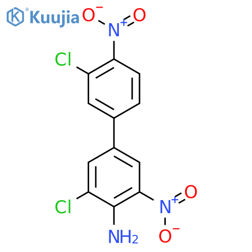 [1,1'-BIPHENYL]-4-AMINE, 3,3'-DICHLORO-4',5-DINITRO- structure