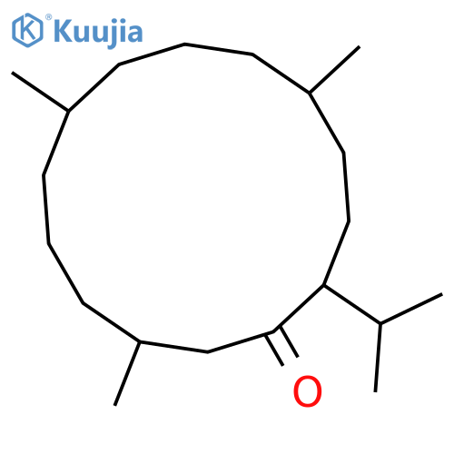 5,9,13-Trimethyl-2-(propan-2-yl)cyclotetradecan-1-one structure