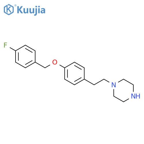 Piperazine, 1-[2-[4-[(4-fluorophenyl)methoxy]phenyl]ethyl]- structure