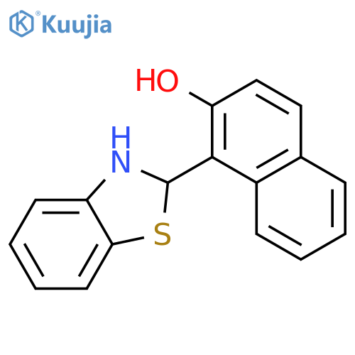 1-(2,3-Dihydro-1,3-benzothiazol-2-yl)naphthalen-2-ol structure