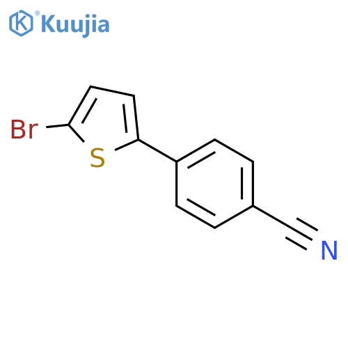 4-(5-Bromothiophen-2-yl)benzonitrile structure