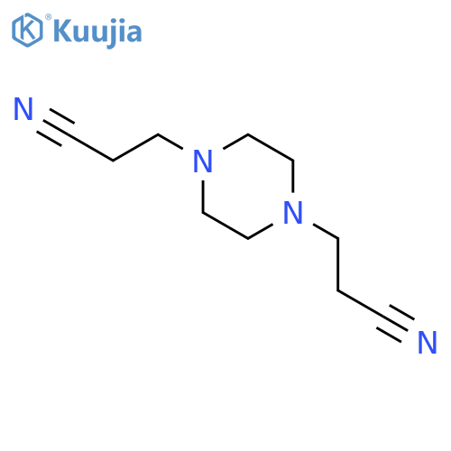 1,4-Piperazinedipropanenitrile structure
