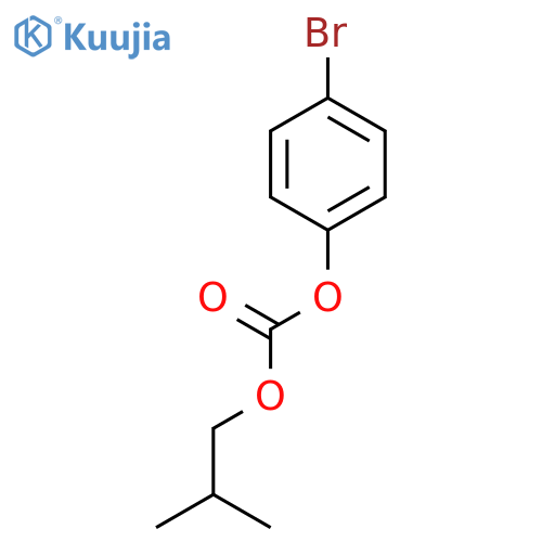 Carbonic acid, 4-bromophenyl 2-methylpropyl ester structure