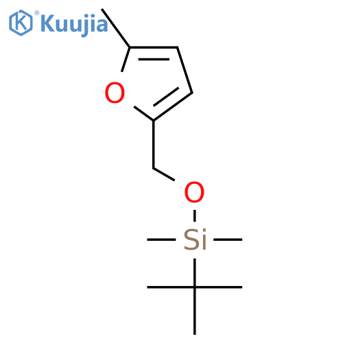 Silane, (1,1-dimethylethyl)dimethyl[(5-methyl-2-furanyl)methoxy]- structure
