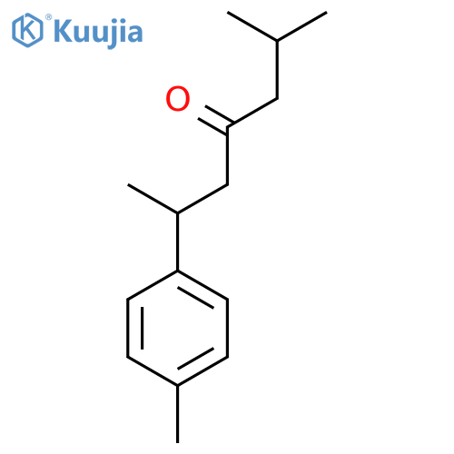 (6S)-2-methyl-6-(4-methylphenyl)heptan-4-one structure