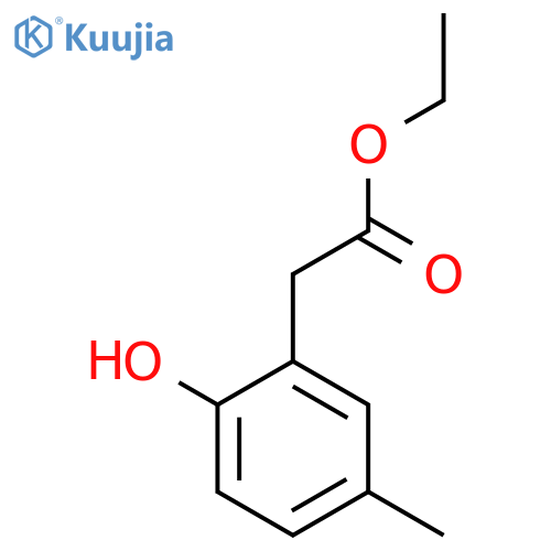 Ethyl 2-hydroxy-5-methylphenylacetate structure