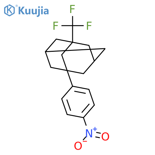 Tricyclo[3.3.1.13,7]decane, 1-(4-nitrophenyl)-3-(trifluoromethyl)- structure