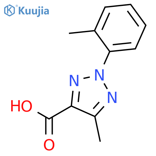 2H-1,2,3-Triazole-4-carboxylic acid, 5-methyl-2-(2-methylphenyl)- structure