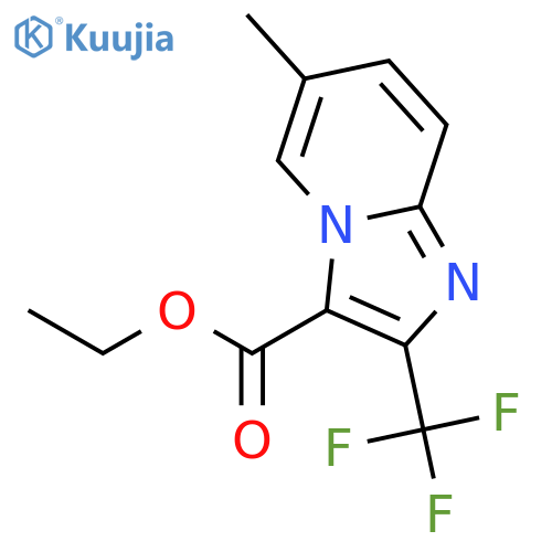 Ethyl 6-methyl-2-(trifluoromethyl)imidazo[1,2-a]pyridine-3-carboxylate structure