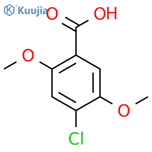 4-Chloro-2,5-dimethoxybenzoic acid structure