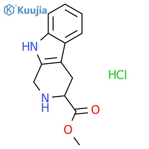 Methyl 2,3,4,9-tetrahydro-1H-beta-carboline-3-carboxylate hydrochloride structure