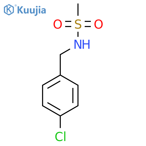 N-[(4-chlorophenyl)methyl]methanesulfonamide structure
