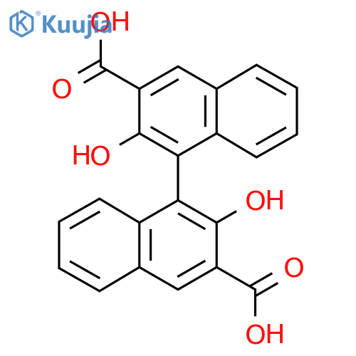 4-(3-Carboxy-2-hydroxynaphthalen-1-yl)-3-hydroxynaphthalene-2-carboxylic acid structure
