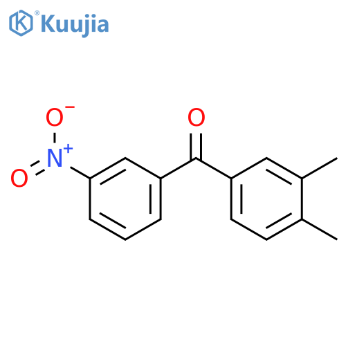 (3,4-Dimethylphenyl)(3-nitrophenyl)methanone structure
