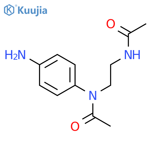 Acetamide, N-[2-(acetylamino)ethyl]-N-(4-aminophenyl)- structure