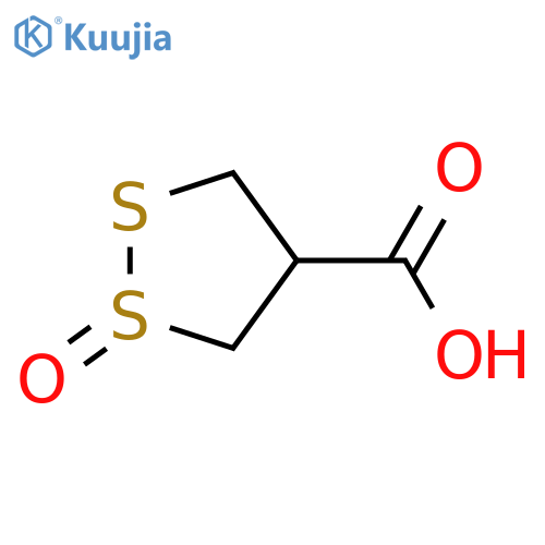 1,2-Dithiolane-4-carboxylic acid; 1-Oxide(trans-) structure
