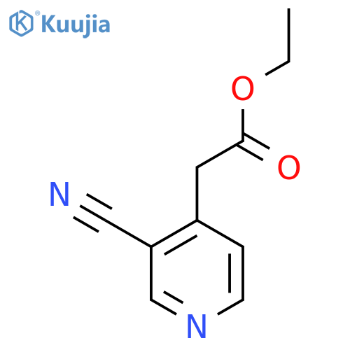 Ethyl 2-(3-cyanopyridin-4-YL)acetate structure