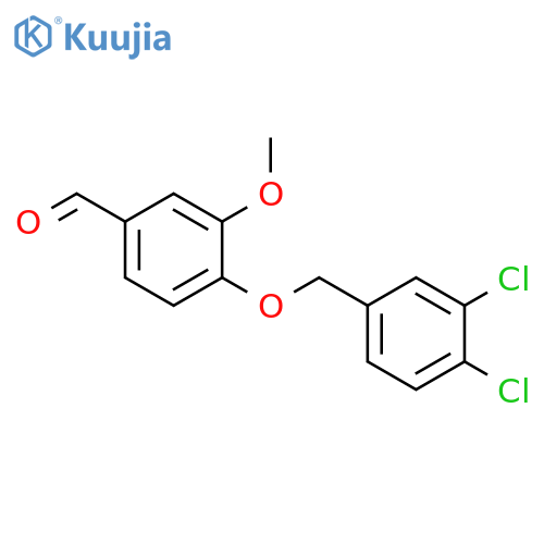 4-(3,4-Dichlorobenzyl)oxy-3-methoxybenzaldehyde structure