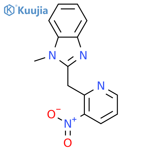 1H-Benzimidazole, 1-methyl-2-[(3-nitro-2-pyridinyl)methyl]- structure