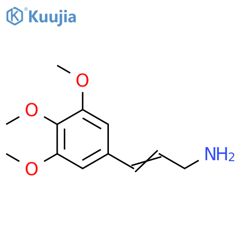 3-(3,4,5-trimethoxyphenyl)prop-2-en-1-amine structure