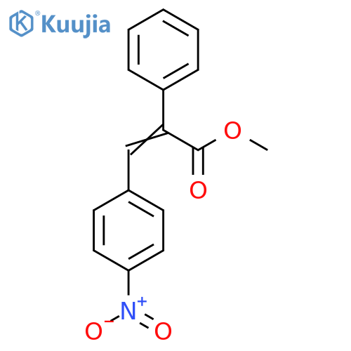Methyl (2E)-3-(4-nitrophenyl)-2-phenylacrylate structure