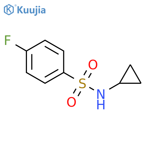 N-Cyclopropyl 4-fluorobenzenesulfonamide structure