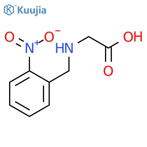2-[(2-nitrophenyl)methylamino]acetic acid structure