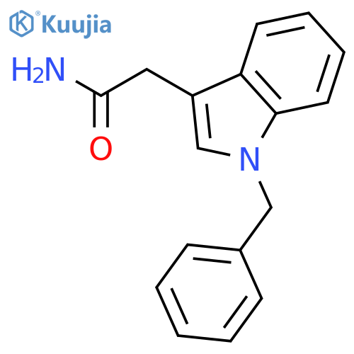 1H-INDOLE-3-ACETAMIDE, 1-(PHENYLMETHYL)- structure