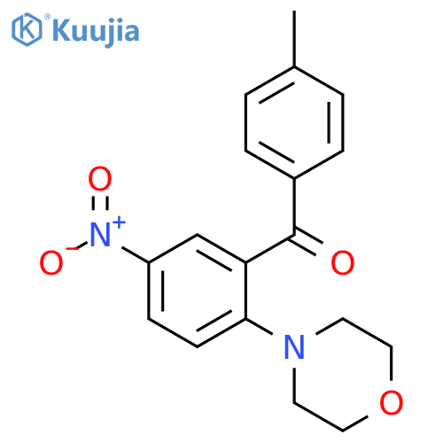 Methanone, (4-methylphenyl)[2-(4-morpholinyl)-5-nitrophenyl]- structure