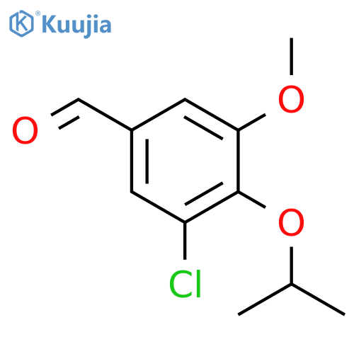 3-Chloro-5-methoxy-4-(propan-2-yloxy)benzaldehyde structure