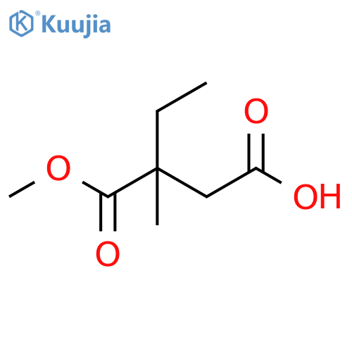 Butanedioic acid, 2-ethyl-2-methyl-, 1-methyl ester structure