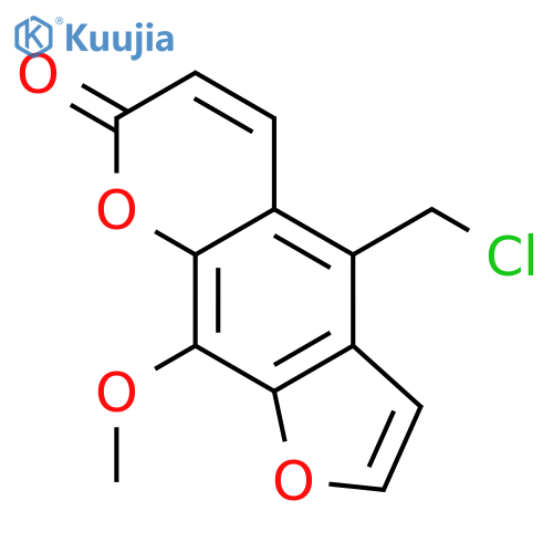 4-(chloromethyl)-9-methoxy-7H-furo[3,2-g]chromen-7-one structure