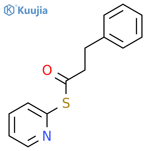 BENZENEPROPANETHIOIC ACID, S-2-PYRIDINYL ESTER structure