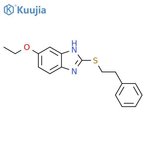 5-ethoxy-2-[(2-phenylethyl)sulfanyl]-1H-1,3-benzodiazole structure