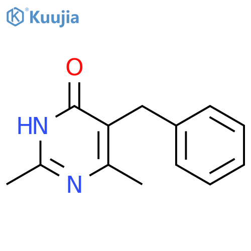 5-Benzyl-2,6-dimethyl-pyrimidin-4-ol structure