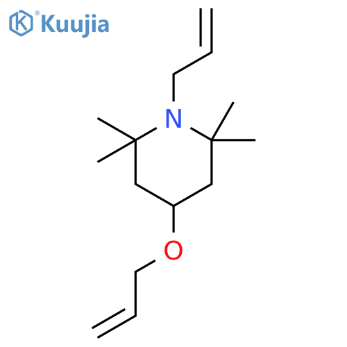 2,2,6,6-Tetramethyl-1-(prop-2-en-1-yl)-4-[(prop-2-en-1-yl)oxy]piperidine structure