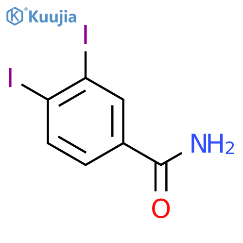 3,4-diiodobenzamide structure