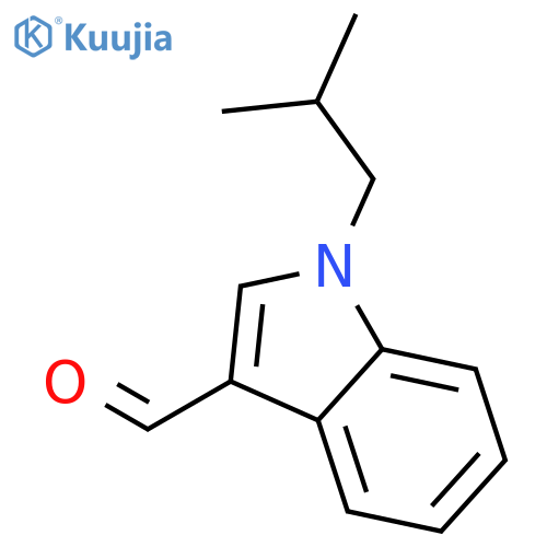 1-(2-methylpropyl)-1H-indole-3-carbaldehyde structure