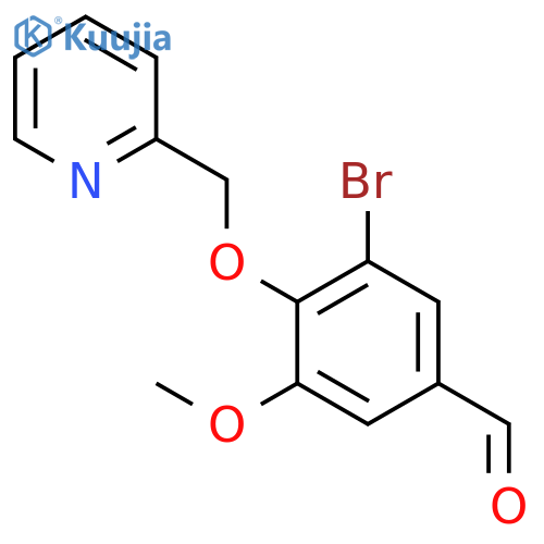 3-Bromo-5-methoxy-4-(pyridin-2-ylmethoxy)benzaldehyde structure