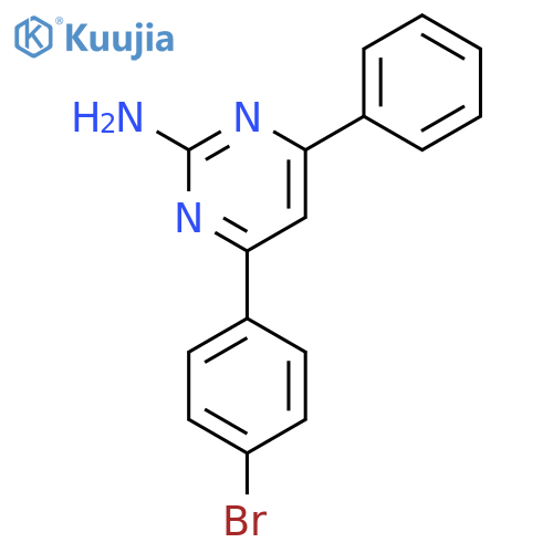 4-(4-Bromophenyl)-6-phenylpyrimidin-2-amine structure