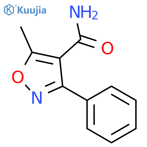 5-Methyl-3-phenylisoxazole-4-carboxamide structure