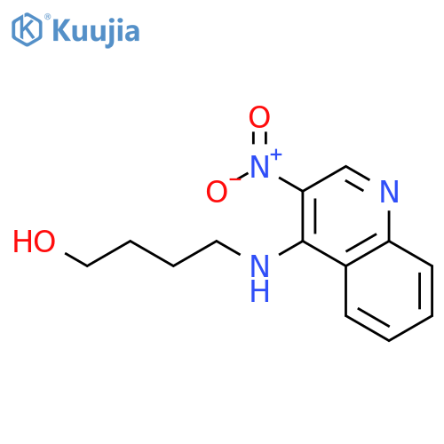1-BUTANOL, 4-[(3-NITRO-4-QUINOLINYL)AMINO]- structure