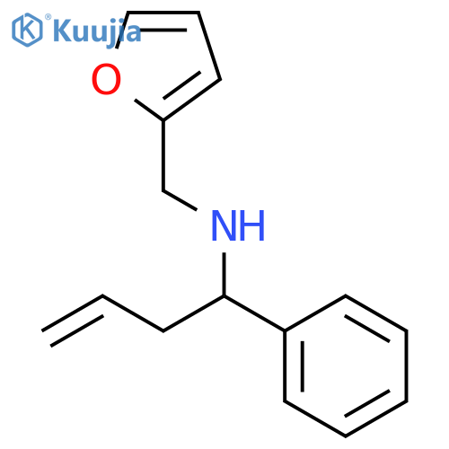 furan-2-ylmethyl-(1-phenyl-but-3-enyl)-amine structure