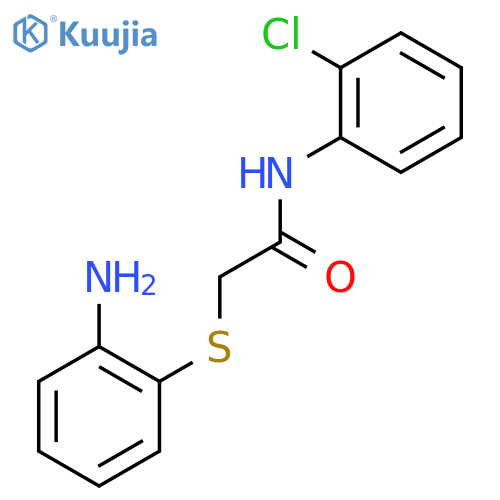 Acetamide, 2-[(2-aminophenyl)thio]-N-(2-chlorophenyl)- structure