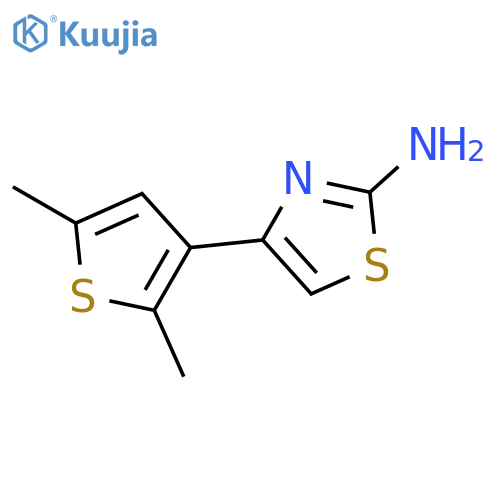 4-(2,5-Dimethyl-thiophen-3-yl)-thiazol-2-ylamine structure
