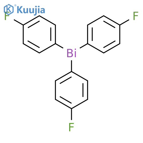 (p-fluorophenyl)3Bi structure