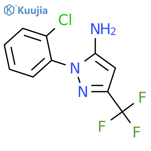 1-(2-chlorophenyl)-3-(trifluoromethyl)-1H-pyrazol-5-amine structure